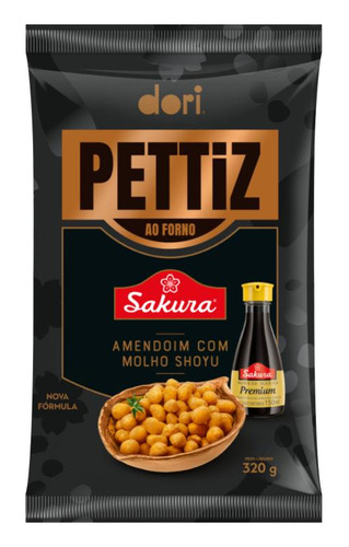 Amendoim Pettiz Com Shoyu Sakura 320g