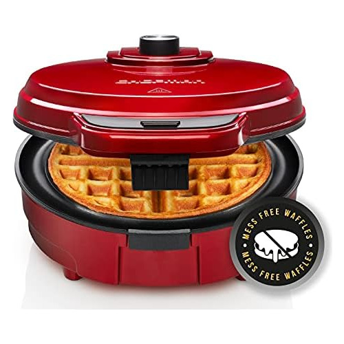 Anti-overflow Belgian Waffle Maker W/shade Selector, Te...