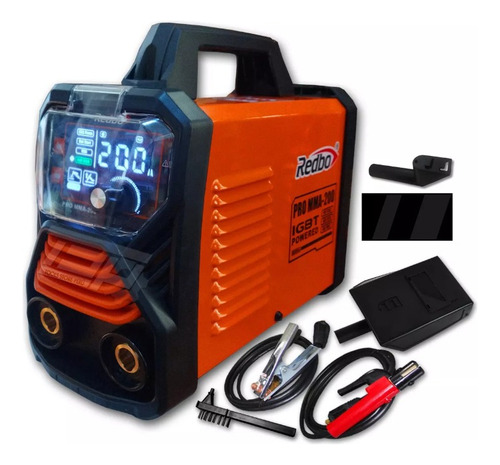 Soldadora Inversora Pro Mma 200 Amp Redbo