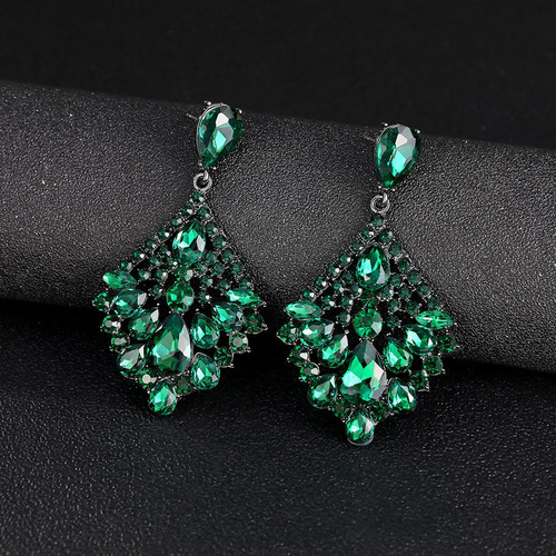 Pendientes Colgantes De Diamantes Acrílicos W4 Vintage Para