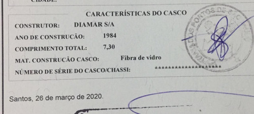 Lancha 25 Pés