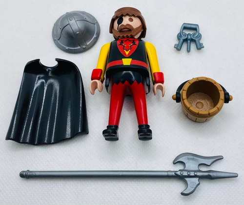 Playmobil 3328 Guardian Con Prisionero Medieval Retromx (Usado)