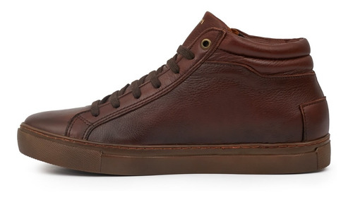 Imagen 2 de 10 de Zapatilla Hombre Cuero Briganti Zapatos Botita Hczp14169
