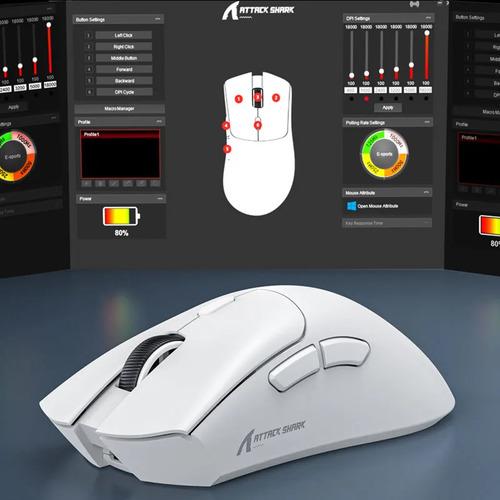 Ratón Inalámbrico Para Juegos Attack Shark R1 18000dpi