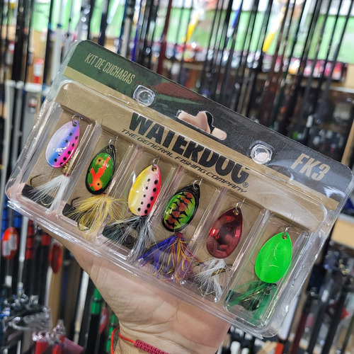 Kit 6 Cucharas Waterdog Fk3 Giratorias Trucha Tarucha Devoto Color Formato De Venta Pack