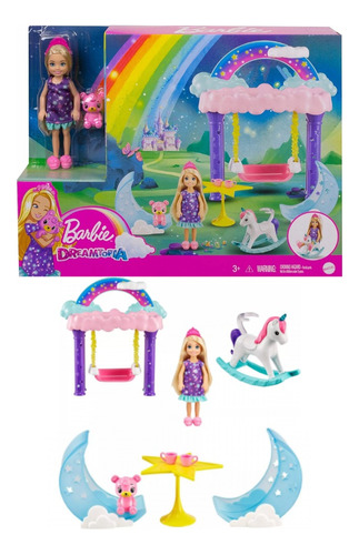 Muñeca Barbie Dreamtopia Chelsea Casa De Arbol Mattel Tf50