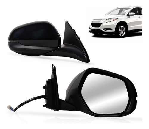 Retrovisor Hrv 16 17 18 Elétrico Retratíl Com Pisca