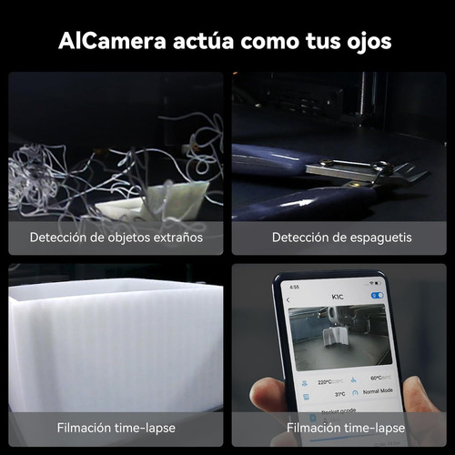 Creality 3d K1c Impresora Color Negro 110v 220v Con Tecnolog