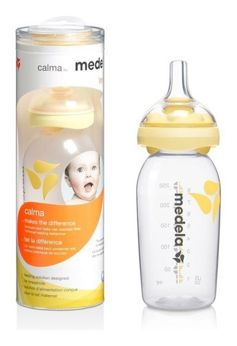 Calma Medela 0190 C/mamadera De 250 Ml Creciendo Color Transparente