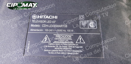Main Hitachi Cdh-le43smart08 - 5823-a8r35t Garantia (Usado)