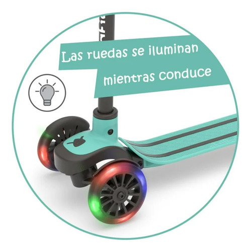 Scooter Infantil Chillafish Con Luces Verde
