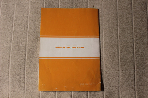 Suzuki Ts 125 Er 1990 Manual De Instrucciones (Usado)