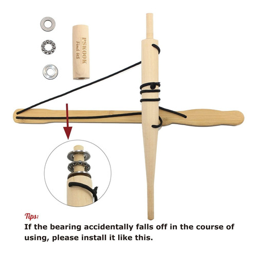 Pskook Kit De Taladro De Arco De Arranque De Fuego Primitivo