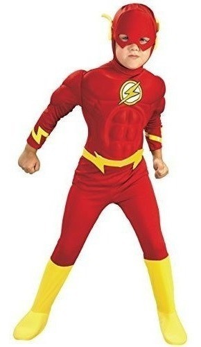 Rubies Dc Comics Deluxe Muscle Chest The Flash Costume Niño