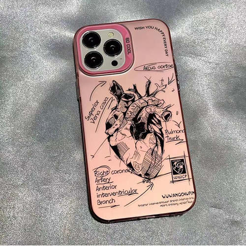. Funda Para iPhone Case De Uso Rudo Con Diseño De Corazón N