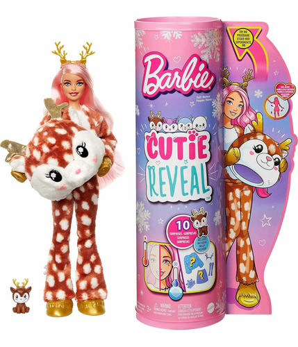 Barbie Cutie Reveal Ciervo Original Mattel Nueva Serie