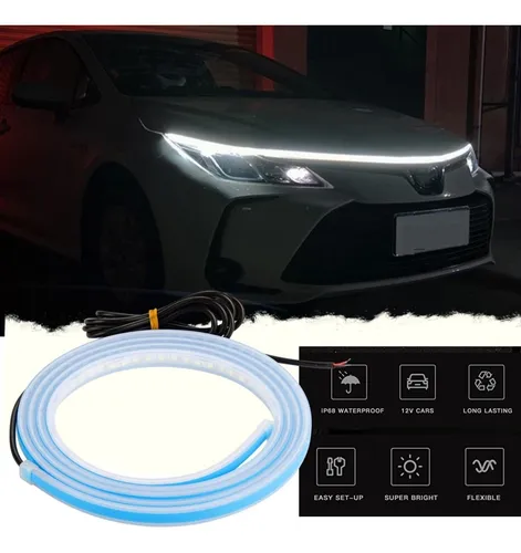 Tira Flexible Led Para Capo De Auto, Decoración Tuning 12v