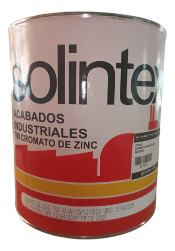 Fondo Cromato De Zinc, Solintex,  Galón