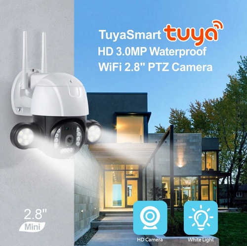 Imagen 4 de 6 de Cámara Inteligente Ptz Tuya Smart C28a Fhd 3.0mpx, Audio
