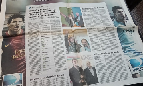 La Nación Triunfo Massa Elecciones Primarias 2013 12/8 (Usado)