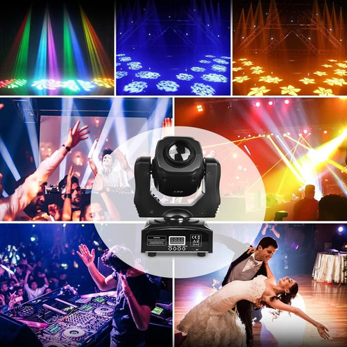 Focos Led 60w Com 8 Cores E Gobos For Festas E Eventos