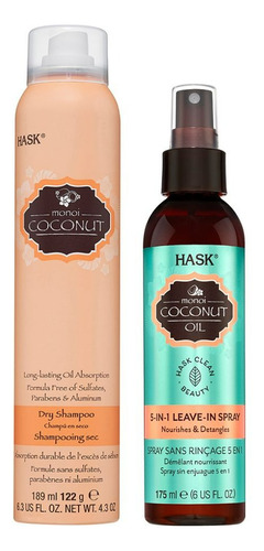 Shampoo En Seco Hask Monoi Coconut Oil + Spray