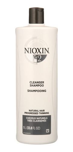 Shampo Nioxin #2 Litro Cabello Natural Con Caída Acelerada