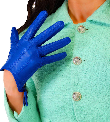 Dooway Guantes Cortos Para Conducir De Cuero Auténtico Para