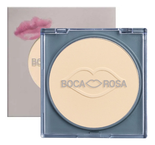 Base de maquiagem em pó Boca Rosa Boca Rosa Pó Compacto Translúcido Pó Compacto Translúcido Boca Rosa tom cuscuz - pálido - 9mL 9g