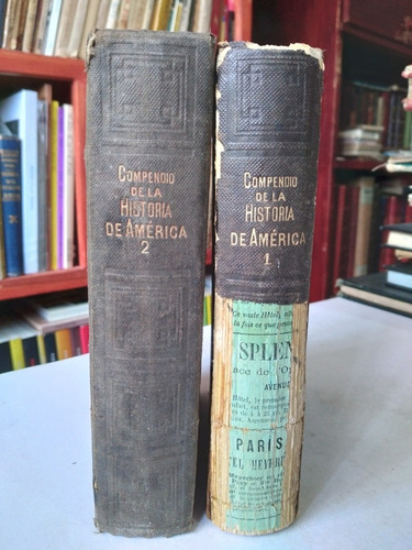 Compendio De Historia De América 1870 Libro Antiguo 1a Ed.