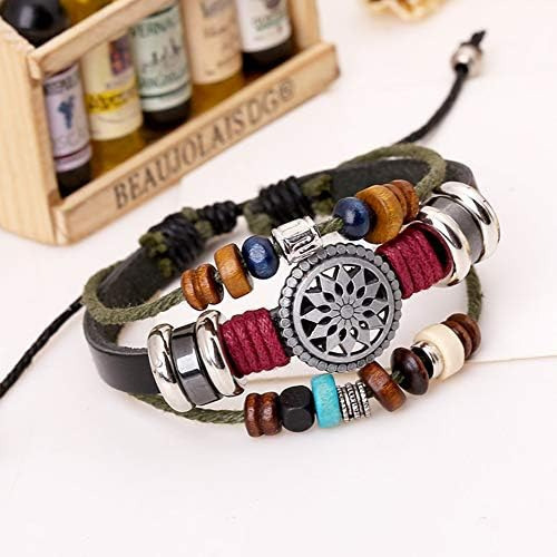 Mujer Señora Bohemia Viento Cuentas Multicapa Pulsera