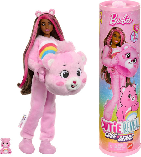 Boneca moderna Barbie X Care Bears com acessórios Cheer Bear