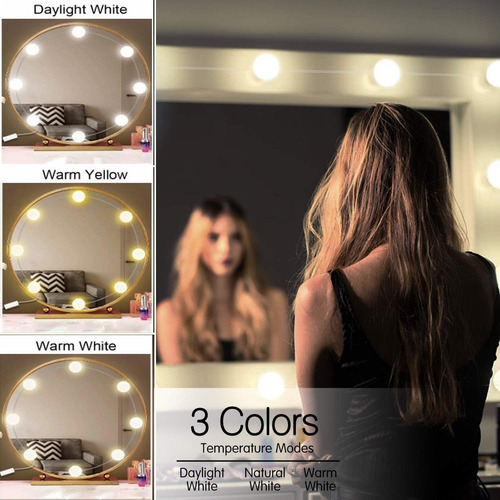 Luces De Espejo De Vanidad Led Estilo 3x Para Maquillaje 14 