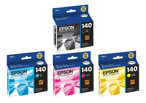 Pack 4 Cartuchos Originales Epson 140 T140 T42w Tx560 Tx620