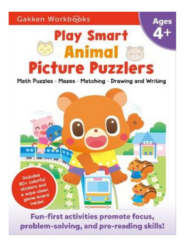 Play Smart Animal Picture Puzzlers Age 4+ - Gakken Ear. Eb08