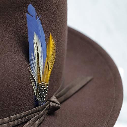 Sombrero de fieltro marrón con puntos Accesorios Sombreros y gorras Tocados y minisombreros 