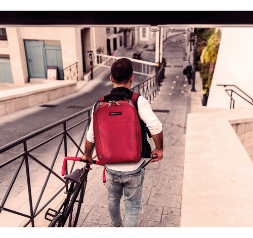 Mochila Swissmobility Zion Para Laptop De 15.6'' Color Rojo