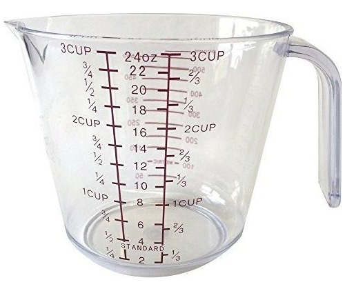 Taza Medidora, 24 Oz, Transparente