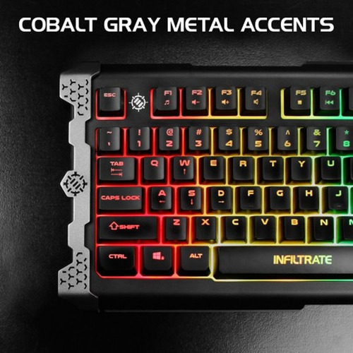 Imagen 9 de 10 de Teclado Infiltrate Knl Membrana Enhance Gamer / Keycaps
