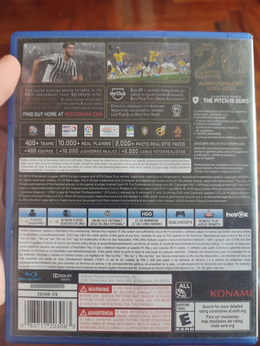 Pro Evolution Soccer 2016 Pes 16 Ps4 Físico (Usado)