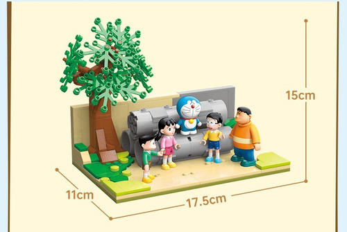 Set Doraemon Nobita Shizuka Takeshi Suneo Bloques Armables
