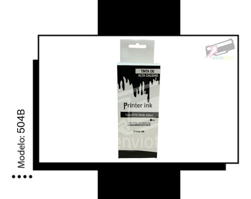 Botella De Tinta Compatible con Epson 504 B L4150 L4160 L6161 Negra