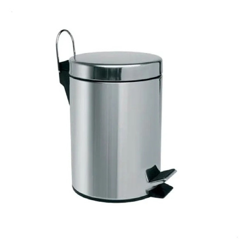 Imagen 1 de 2 de Cesto Tacho Basura Cromado 7 Lts Residuos Baño Cocina Ahora 12 Y 18