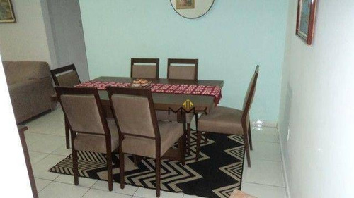 Imagem 4 de 16 de Apartamento De Frente Todo Reformado Com 2 Dormitórios À Venda, 75 M² - Vila Matias - Santos/sp - Ap2407