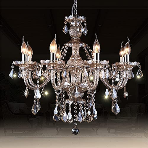 Modernos Candelabros De Cristal K9 Bombillas E12 Lámpara De 