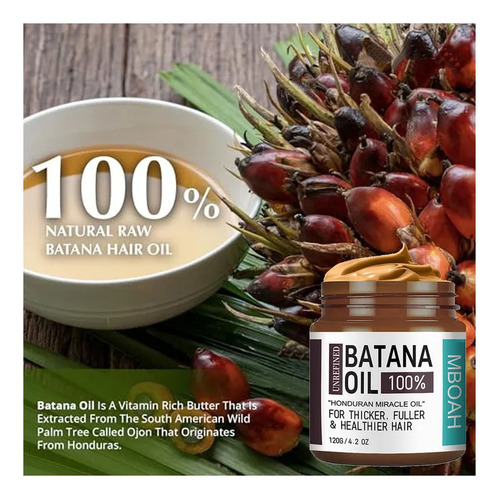 . Óleo De Batana 100% Puro Natural Para Crescimento Do