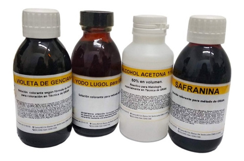 Tincion Gram Colorantes Bacterias Facturamos Envio Gratis