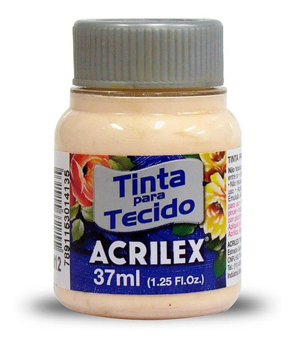 Pintura Para Tela Mate Acrilex 37ml 812 Salmón Bebé - Mosca