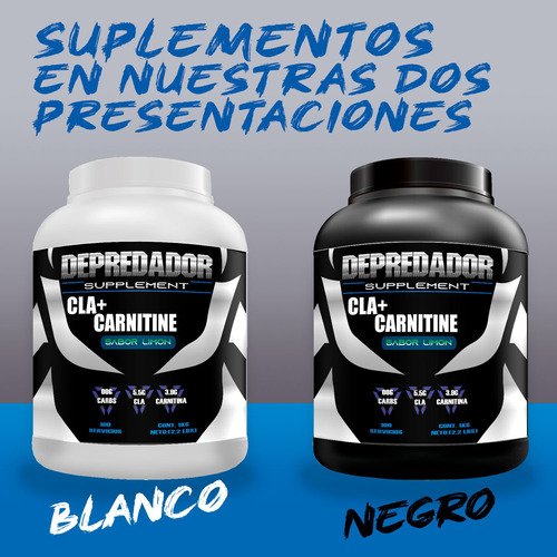 Cla + Carnitina 1kg Depredador Protein 100 Servs Limón