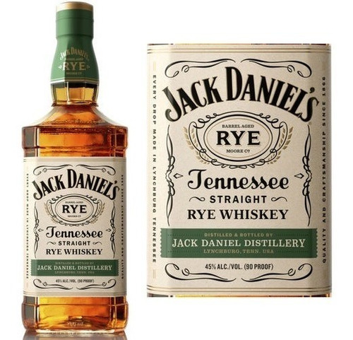 Jack Daniel's Tennessee Straight Rye Whiskey 1 Litro